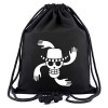 WANHONGYUE One Piece Roronoa Zoro Anime Sac à Cordon Toile Sac de Sport Sac de Gym Sac à Dos Cinch Bag Noir 15
