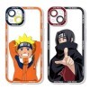 2 Pièces Coque pour iPhone 13/iPhone 14 6.1 avec Anime Sasuke Itachi Manga Couleur 3D Imprimé Motiv Transparent Case Antich