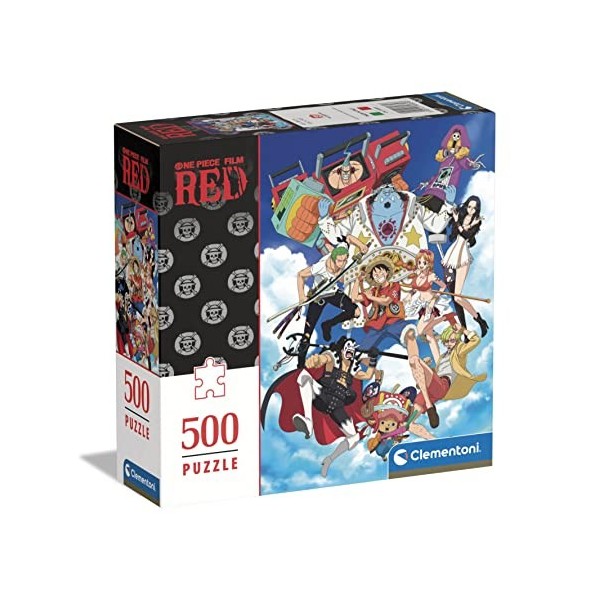 Clementoni One Film Red 500 pièces, Puzzle pour Adultes, fabriqué en Italie, 80689