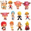 LGQHCE One Piece Gâteau Topper, 12PCS One Piece Mini Figurines Décoration Gâteau Topper Cartoon Mini Figurine Set, Action Fig