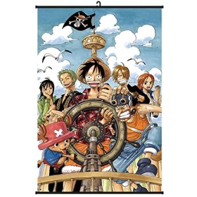 Anime One Piece Wallscroll Affiche Poster à Dérouler Défilement Impression Sur Toile Mur Décor Peintures Art Manga Japon Déco