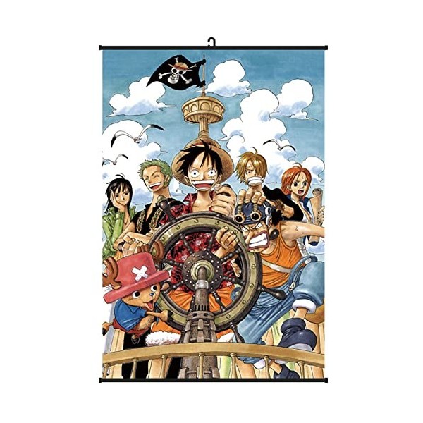 Anime One Piece Wallscroll Affiche Poster à Dérouler Défilement Impression Sur Toile Mur Décor Peintures Art Manga Japon Déco