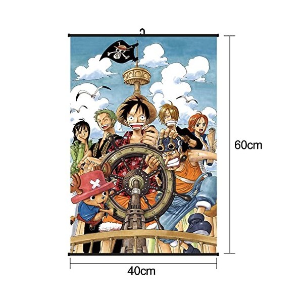 Anime One Piece Wallscroll Affiche Poster à Dérouler Défilement Impression Sur Toile Mur Décor Peintures Art Manga Japon Déco