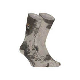 [ X ] CAPSLAB Chaussette Homme One Piece, 1 Paire de Chaussette Haute Tie & Dye, Confortable et Douce, Noir, Gris, Taille 39/