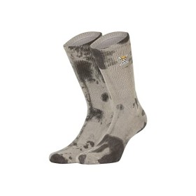 [ X ] CAPSLAB Chaussette Homme One Piece, 1 Paire de Chaussette Haute Tie & Dye, Confortable et Douce, Noir, Gris, Taille 39/