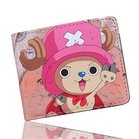 Roffatide Anime One Piece Portefeuilles pour Hommes Bi-Fold Court Portefeuille Faux Cuir Voyage Slim Portefeuille avec ID Fen