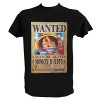 T Shirt One Piece Luffy Homme Enfant Anime Manga Annee 90 Tee Shirt One Piece Wanted, Enfant 9-11 Ans