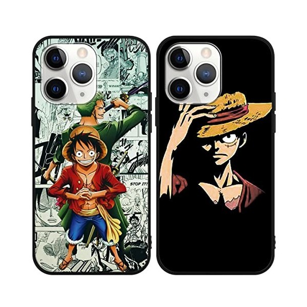 2 Pièces Coque pour Xiaomi Redmi Note 11 Pro 4G/5G 2022 6.67 Case Anime Luffy Gear 5 Nika Zoro Manga Motif Housse Étui de T