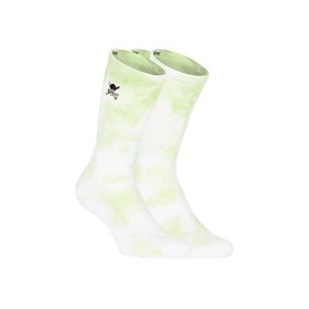 [ X ] CAPSLAB Chaussette Homme One Piece, 1 Paire de Chaussette Haute Tie & Dye, Confortable et Douce, Vert, Blanc, Taille 39