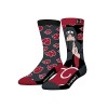 Chaussette Homme Naruto Shippuden Coton, 1 Paire de Chaussettes Fantaisie Homme Itachi, Haute et Douce, Noir, Rouge, Gris, Ta