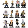 One Piece Doll Figurines, 12pcs Pirates Cupcake Topper, Luffy Action Figures Modell Cake Toppers Mini Luffy Personnages Figur