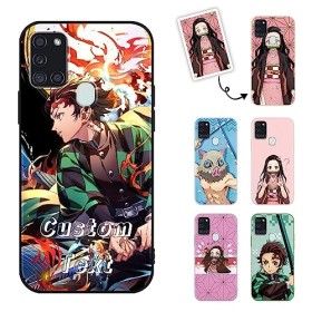 LYUBFDC Coque pour Samsung Galaxy A21s 4G 6.5 Anime Demon Slayer Tanjirou Kamado Nezuko Zenitsu Inosuke Giyuu Shinobu Mang
