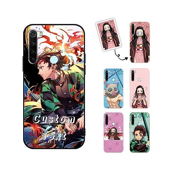 Coque Pour Xiaomi Redmi Note 8/Note 8 2021 6.3 Anime Demon Slayer Tanjirou Kamado Nezuko Zenitsu Inosuke Giyuu Shinobu Mang