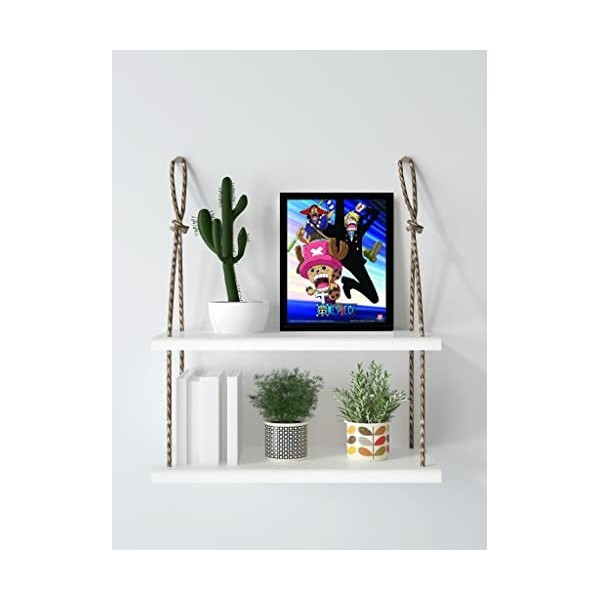 Pyramid International Cadre lenticulaire 3D One Piece - Straw Hat Pirates Assault - Vrai effet de mouvement et de profondeur 