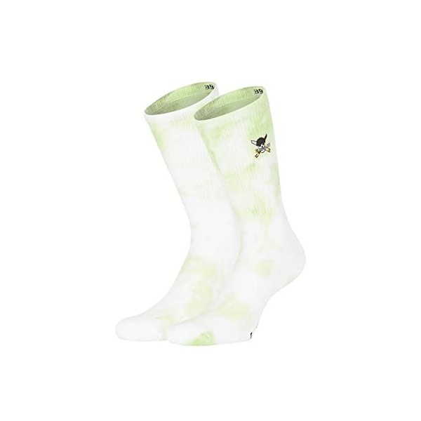 CAPSLAB Paire de Chaussettes Homme Tie and Dye One Piece 39-42, Luffy 