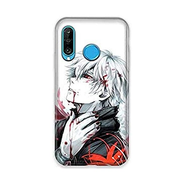 Cokitec Coque pour Huawei P30 Lite Manga One Piece Tete de Mort