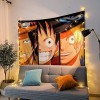 tshy One Piece Tapisserie Multicolore Anime Tenture Murale pour Fête Garçons Chambre Décoration Cadeau Danniversaire 95x73CM