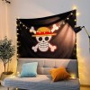 tshy One Piece Tapisserie Multicolore Anime Tenture Murale pour Fête Garçons Chambre Décoration Cadeau Danniversaire 95x73CM