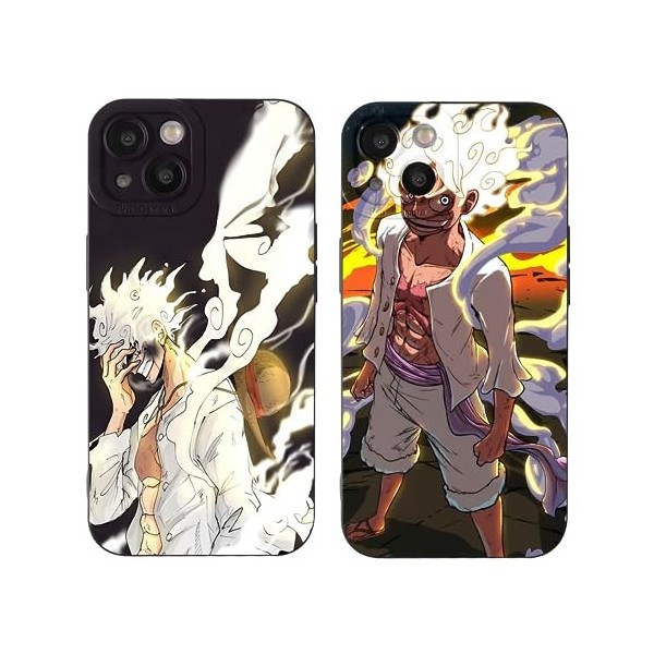 PBNDJVG 2 Pièces Coque pour Xiaomi Redmi Note 10 Pro 4G /10 Pro Max 6.67, Animé One Piece Luffy Gear 5 Nika Zoro Sun God av