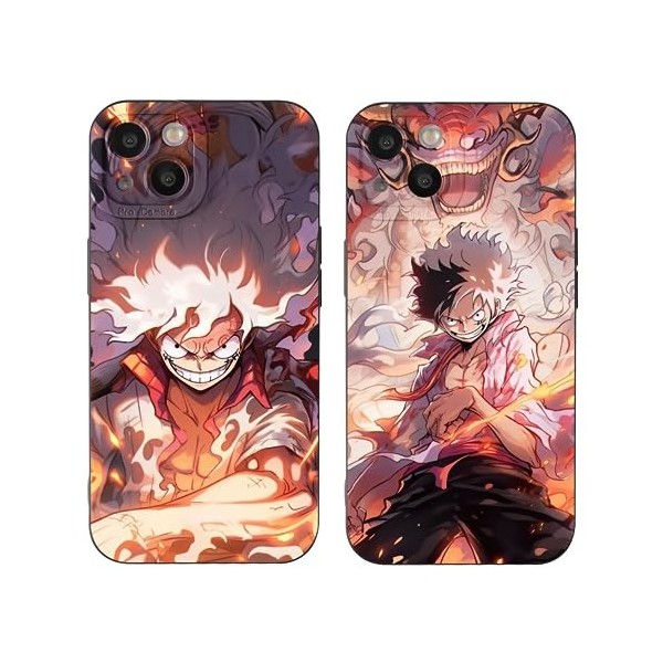 PBNDJVG 2 Pièces Coque pour Xiaomi Redmi Note 10 Pro 4G /10 Pro Max 6.67, Animé One Piece Luffy Gear 5 Nika Zoro Sun God av