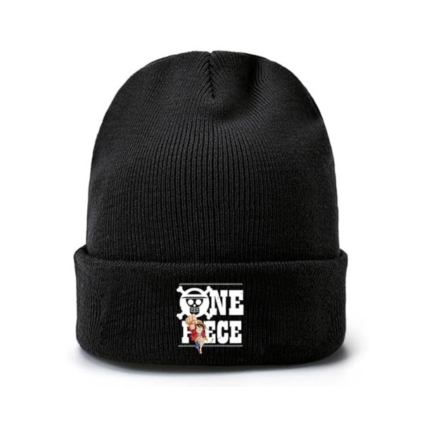 Luffy Bonnet en Tricot dhiver pour Hommes Femmes, Chaud Doux Automne Hiver Tricot Chapeau, Sports De Plein Air Ski Mode Bonn