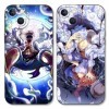 2 Pièces Coque pour Apple iPhone 13 mini 5.4, Animé One Piece Luffy Gear 5 Nika Zoro Sun God avec Protection Caméra Etui Ho