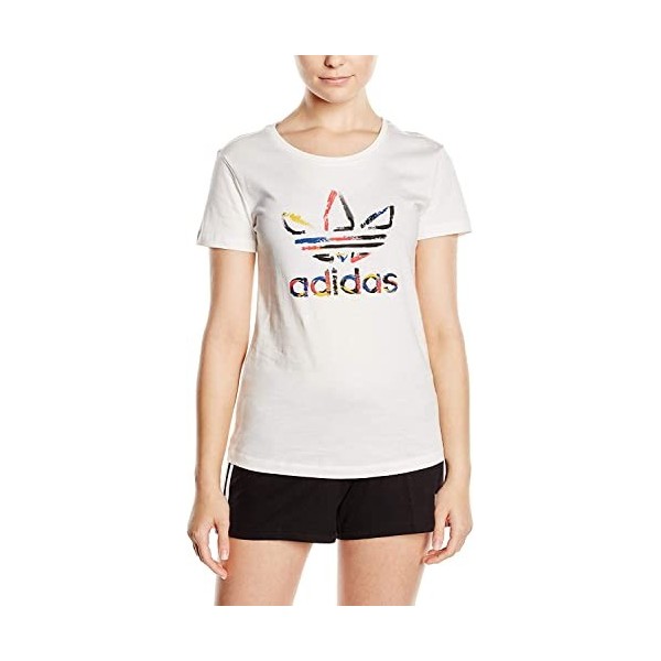 Adidas Essentials Loose Logo T-Shirt Female Adult, White/Black, S