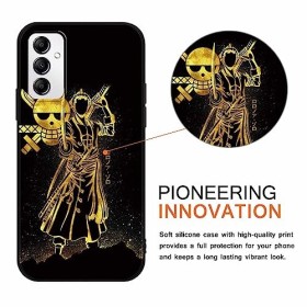 2 Pièces Coque pour Samsung Galaxy A14 5G 6.8 Anime Luffy Gear 5 Nika Zoro Brook Case Straw Hat Modèle Beau Manga Antichoc 