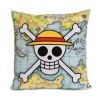 Elbenwald One Piece Coussin avec Skull et Motif de la Bande des Pirates pour Hommes Femmes Unisexe 40 x 40 cm Multicolore