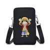 Anime One Piece Porte Monnaie Téléphone Portable Fermeture Éclair Porte-Monnaie Portefeuille Sac À Bandoulière en Mini Pochet