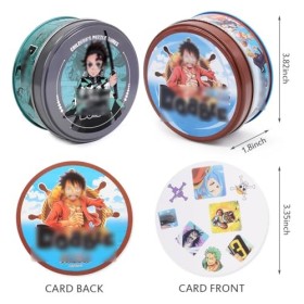 CBOSNF Jeu de société 2Pcs One-Piece Jeu de Cartes Jeu De Mémoire Concentration 55 Cartes, avec Dessins Playing Cards Devils