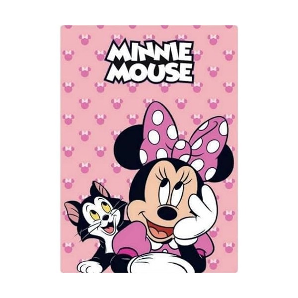 ILS I LOVE SHOPPING Couverture à carreaux douce et chaude 100 x 140 cm pour enfants, polaire avec impression ONE PIECE 