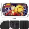 One Piece Trousse à Crayons, One Piece Sac de Papeterie Trousse à Crayons Imprimée 3D Sac a Crayons Pencil Case Étui à Crayon