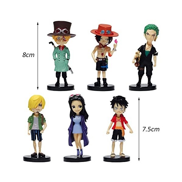 One Piece Figure, Décoration de Gâteau, One Piece Gâteau Topper, Cake Topper Enfants Anniversaire Décoration de Gâteau Annive