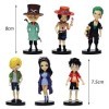 One Piece Figure, Décoration de Gâteau, One Piece Gâteau Topper, Cake Topper Enfants Anniversaire Décoration de Gâteau Annive