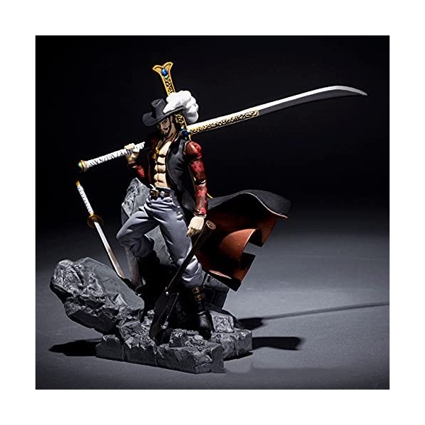 YANGENG One Piece Dracule Mihawk 5,5 Pouces King of Shaping, Une Bataille Décisive Au Sommet Modèle De Personnage Danime Fig