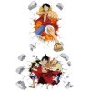 Stickers Muraux Luffy, Luffy Stickers Muraux,Luffy Sticker, Garçon Et Fille Chambre denfant Salon Cuisine Autocollants Murau