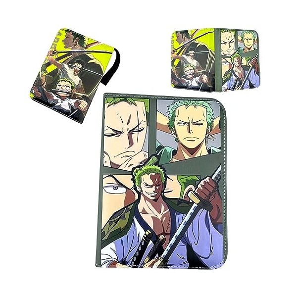 IOSCDH One-Piece Classeur pour Cartes à Collectionner, Classeur Carte Sauron, Peut Contenir 240 Cartes avec 30 Pochettes, Alb