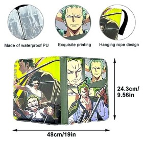 IOSCDH One-Piece Classeur pour Cartes à Collectionner, Classeur Carte Sauron, Peut Contenir 240 Cartes avec 30 Pochettes, Alb