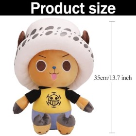 LKNBIF One-Piece Peluche 35cm One-Piece Soft Peluche Poupée awaii One-Piece Doudou en Peluche Mignon Doux Jouet en Peluche Ex