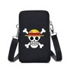 Anime One Piece Porte Monnaie Téléphone Portable Fermeture Éclair Porte-Monnaie Portefeuille Sac À Bandoulière en Mini Pochet