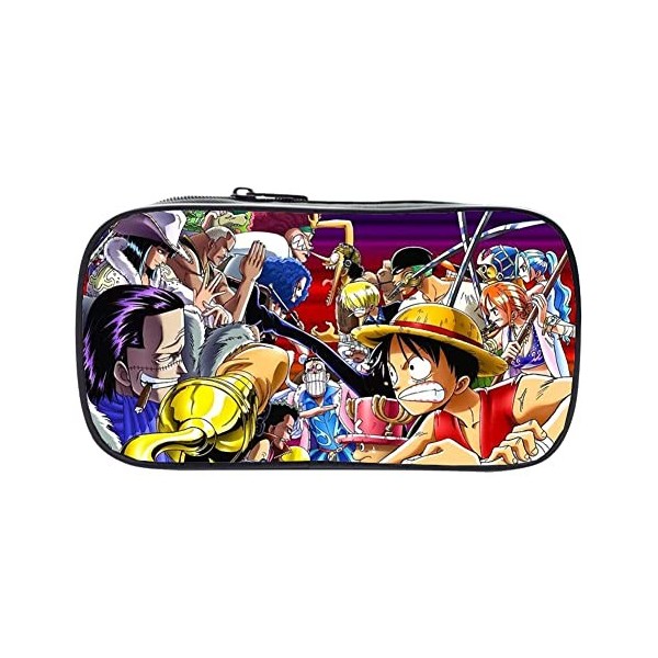 One Piece Trousse Crayons FISAPBXC Anime One Piece Stationery Box étui à crayons dessin animé Multifonctionnel Fournitures Pa