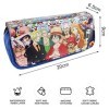 One Piece Trousse Crayons One Piece Enfant Anime Sac Papeterie Trousse à Crayon Étudiants Étui à Crayons Grande capacité Étui