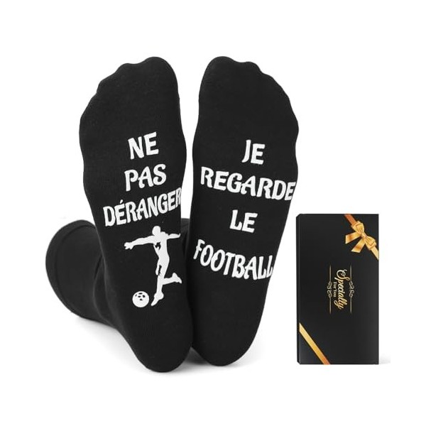 Sunia Chaussette Homme Humour,Chaussettes Antidérapantes pour hommes,Idee Cadeau Anniversaire Homme Noel Fête des Pères,Cadea