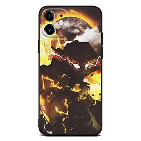 Zenitsu Agatsuma Demon Slayer Kimetsu no Yaiba Anime japonais Manga Coque anti-chute Compatible avec iPhone 7/8/SE 2020