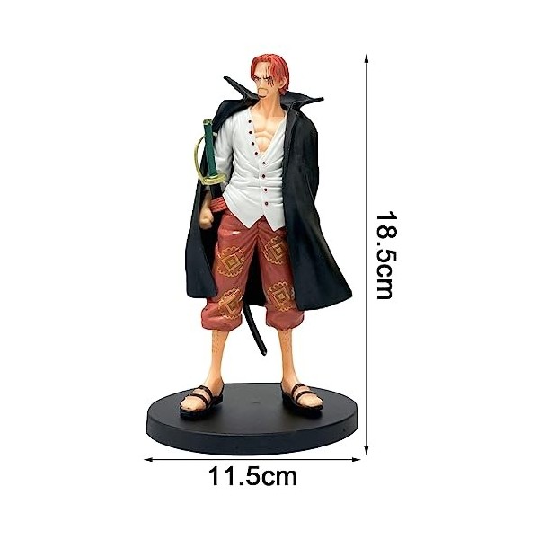 Shanks Enfance Chapeau De Paille Luffy PVC Action Figure, Anime Shanks Figurines, Shanks Touching Figures Figurines daction 