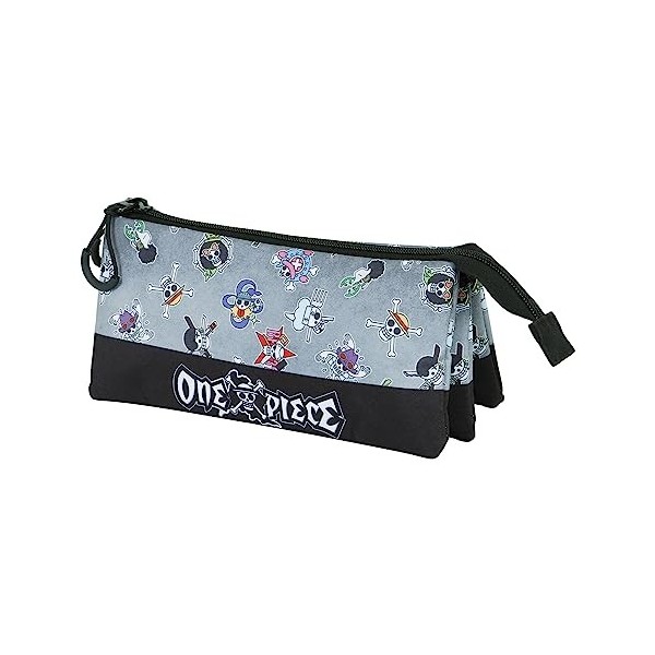 One Piece Skull Symbols-Trousse Triple FAN 2.0, Gris