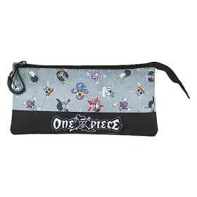 One Piece Skull Symbols-Trousse Triple FAN 2.0, Gris