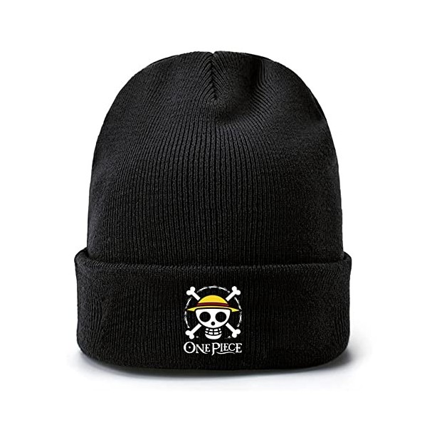 Bonnet Anime One Piece Bonnet Élastique Automne Hiver Bonnet De Ski Casquette De Sport Tricot Bonnet Slouch Calotte Hiver Cha