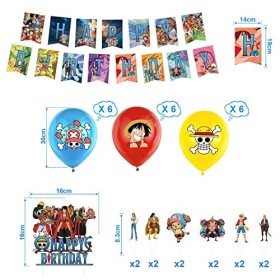 Anniversaire Decoration 32 Pcs,Ballons Latex,Cupcake Topper,Ballon,Décoration de Gâteau,Kit Anniversaire,pour Garçon Fille Fê